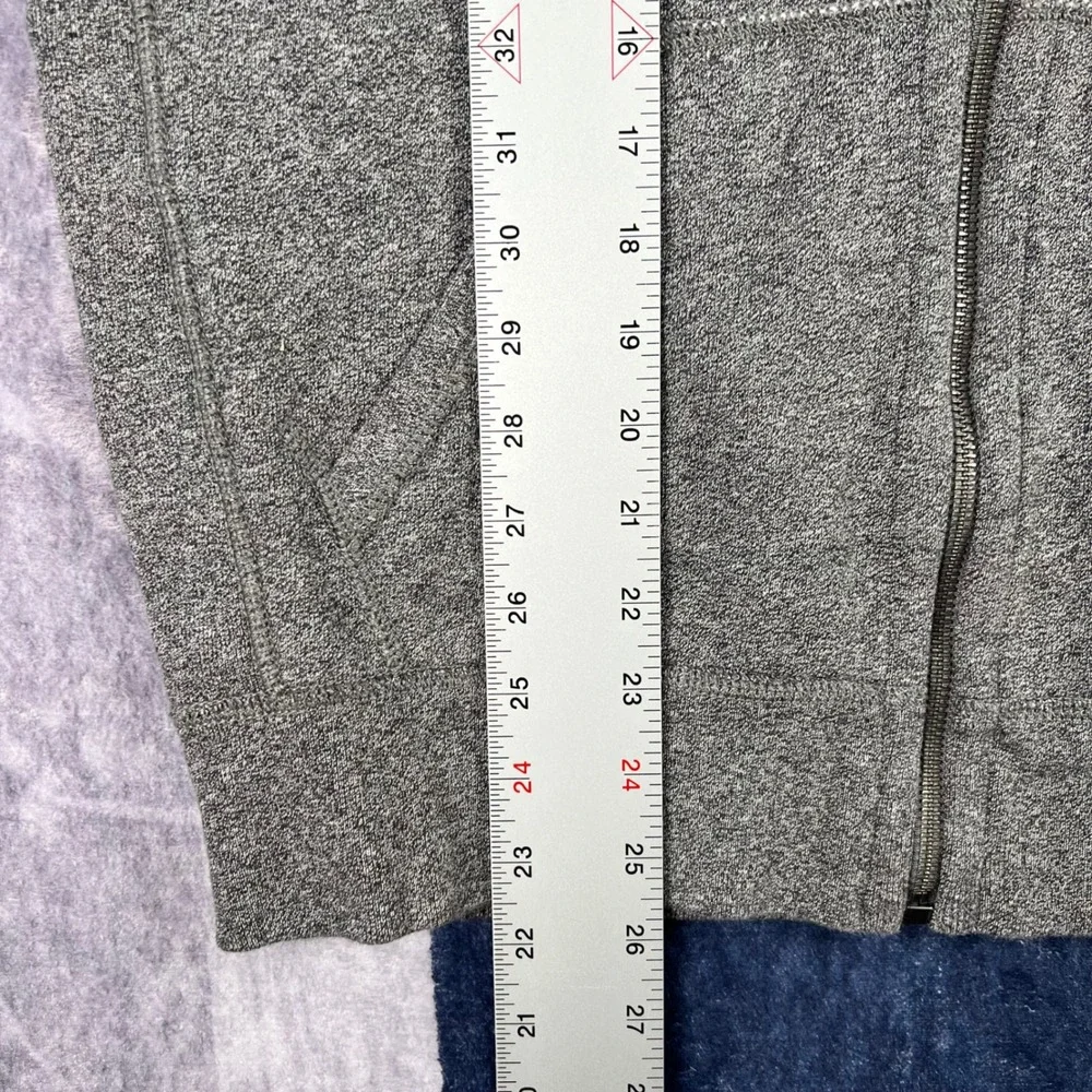 Polo Ralph Lauren Mens Gray Full Zip Hoodie Sweatshirt Size Medium Pony Logo